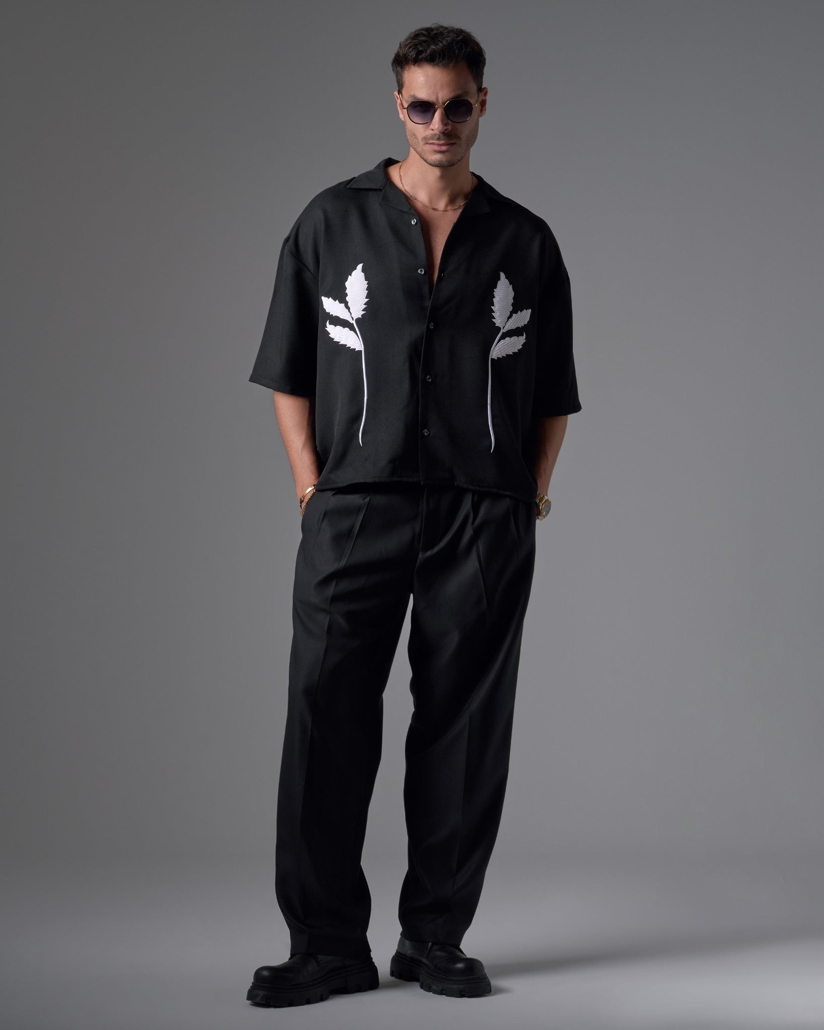 Black Leaf Shirt