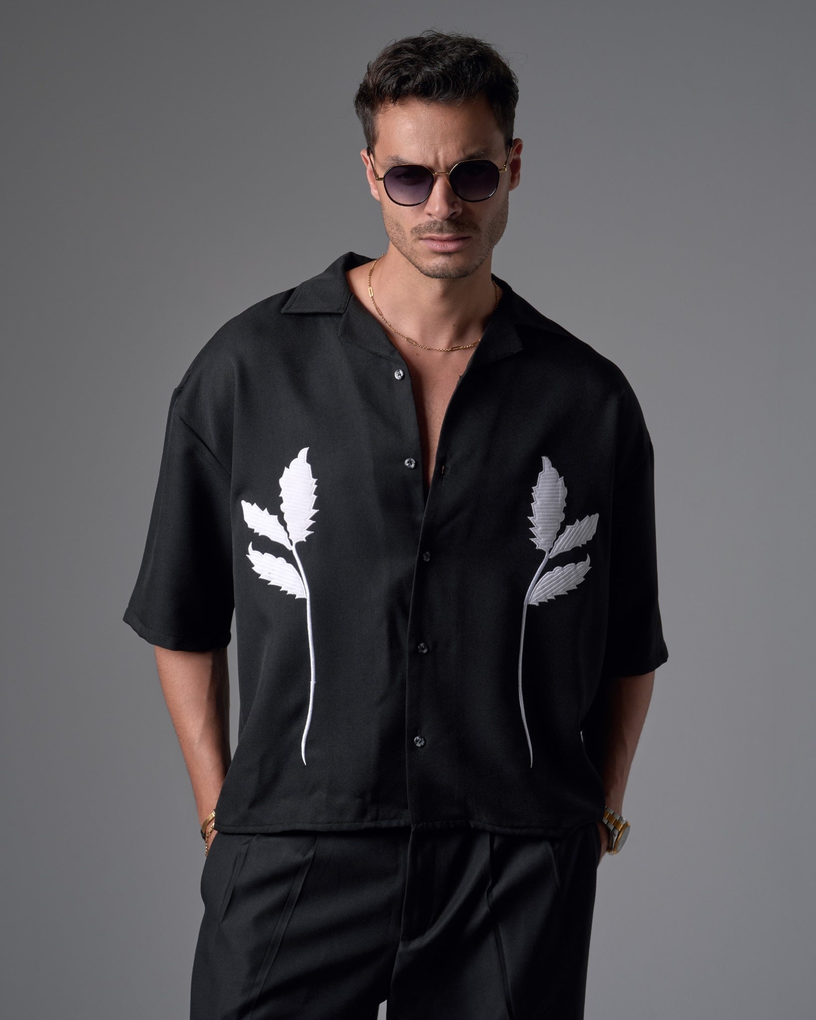 Black Leaf Shirt